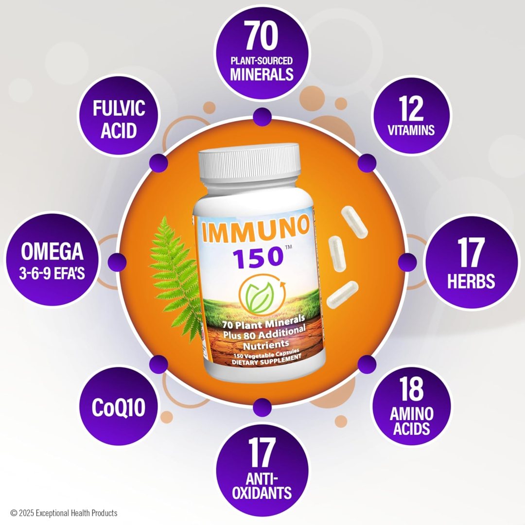 Immuno150 complete nutritional supplement with 70 plant minerals
