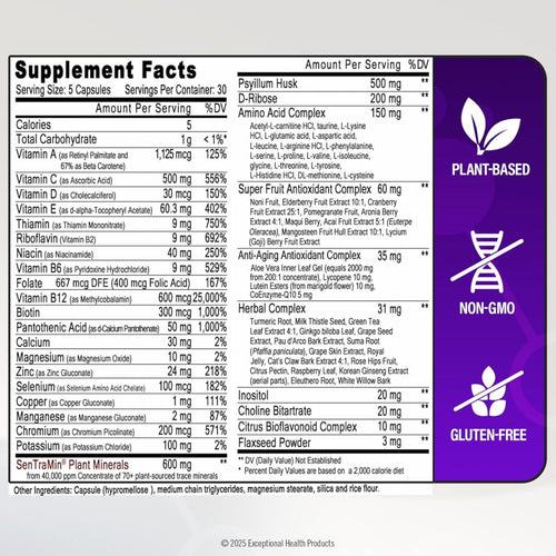 Immuno150 immune support supplement with vitamins minerals and antioxidants
